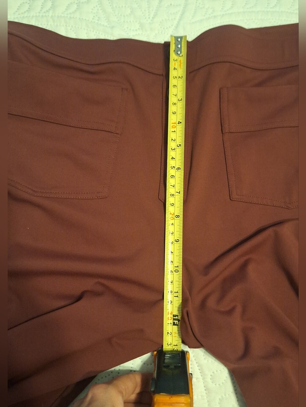 Halara High-Waist Straight Leg Pants in Burgundy NWOT - Picture 9 of 12